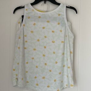 Laura Ashley 2 Pc. Pajama Short Set Size Large Daisy Pattern